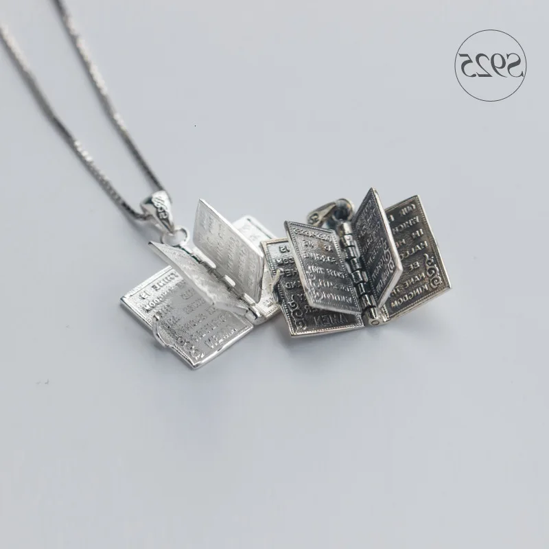 925 1pc Sterling Silver Holly Bible Necklaces & Pendants | Book Page Charms Power Necklace Christian Gifts Religious X467
925 1pc Sterling Silver Holly Bible Necklaces & Pendants | Book Page Charms Power Necklace Christian Gifts Religious X467