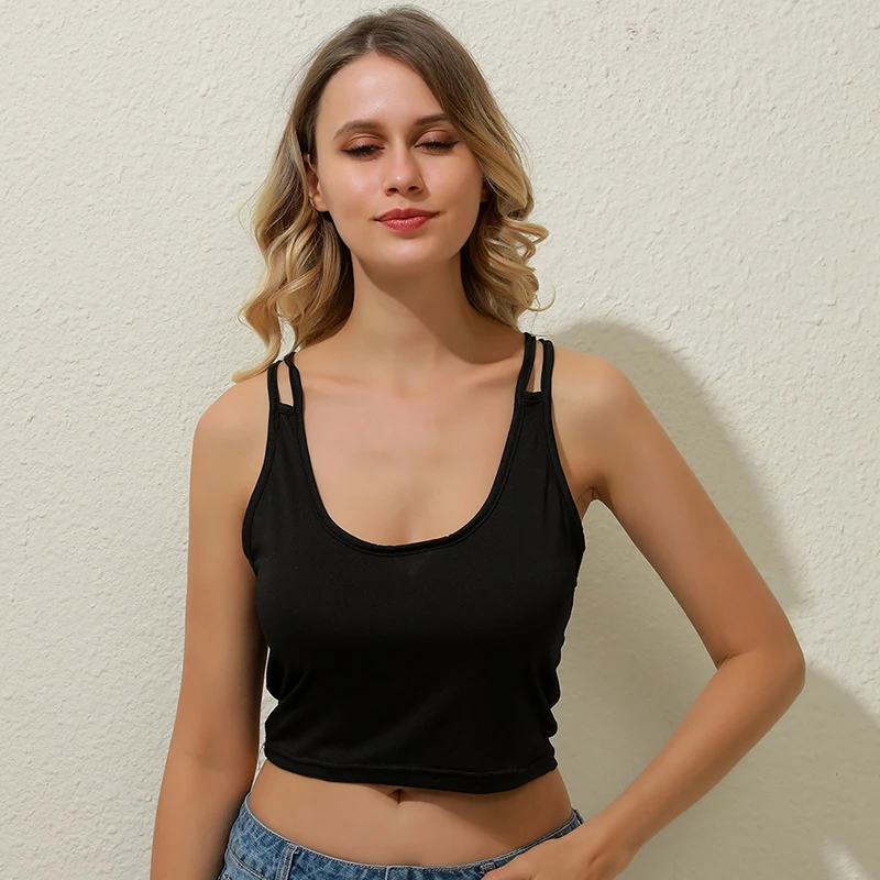 New Europe And American Style Summer Cross Hanging Neck Straps Top Sleeveless Shirt Women Wrapped Chest Vest Outside Wear
New Europe And American Style Summer Cross Hanging Neck Straps Top Sleeveless Shirt Women Wrapped Chest Vest Outside Wear