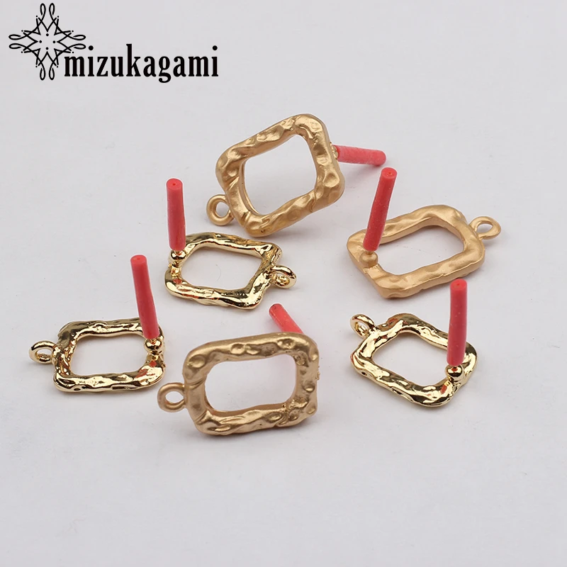 Alloy Stud Earrings Accessories Golden Rectangle Earrings Base Earrings Connector 6pcs/lot For DIY Drop Earrings Accessories
Alloy Stud Earrings Accessories Golden Rectangle Earrings Base Earrings Connector 6pcs/lot For DIY Drop Earrings Accessories