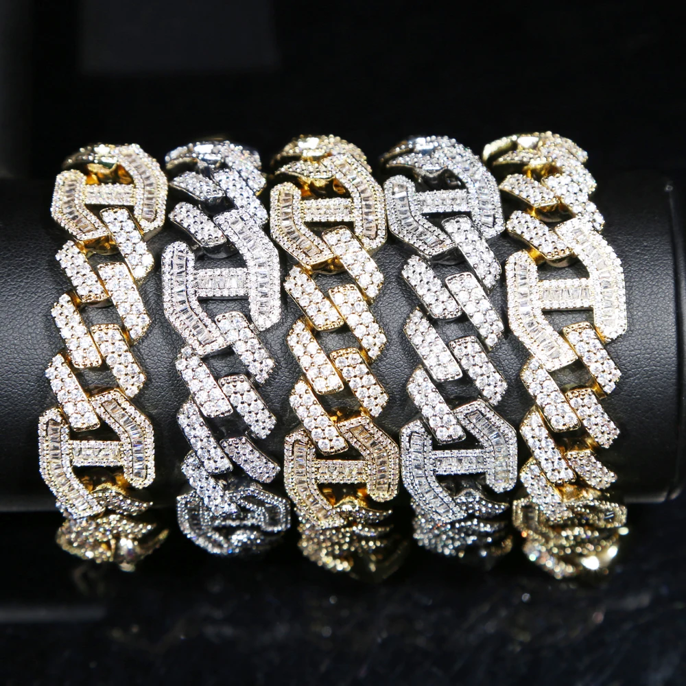 2020New Arrival Bling Iced Out Rapper Bracelet Full Rhinestone CZ Miami 3:1 Cuban Link Chain Bracelet For hip hop unisex Jewelry
2020New Arrival Bling Iced Out Rapper Bracelet Full Rhinestone CZ Miami 3:1 Cuban Link Chain Bracelet For hip hop unisex Jewelry