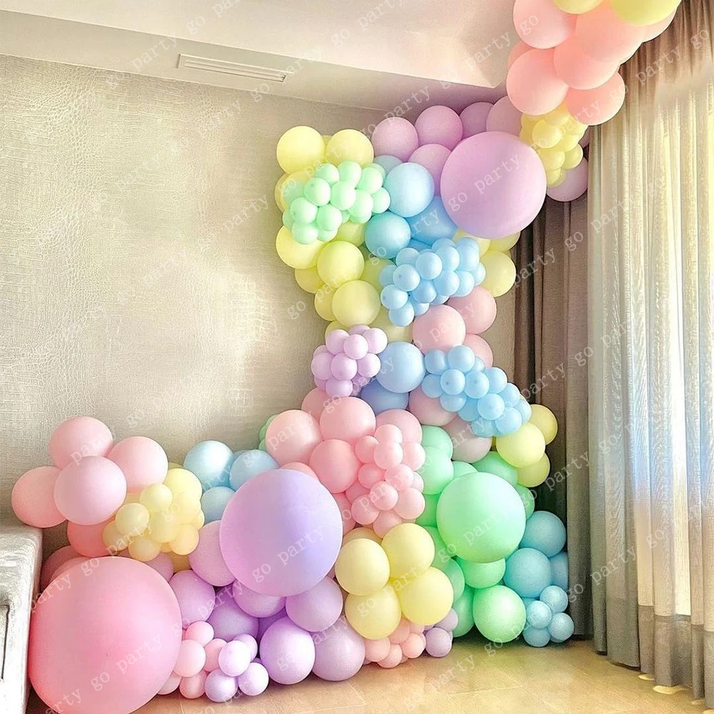 175pcs Pastel Macaron Color Balloon Garland Matte Rainbow Air Globos Kit Adult Wedding Baby Shower Kids Birthday Party Decor
175pcs Pastel Macaron Color Balloon Garland Matte Rainbow Air Globos Kit Adult Wedding Baby Shower Kids Birthday Party Decor