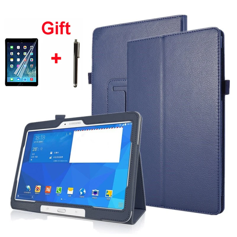 

Case for Samsung Galaxy Tab 4 10.1 T530 T531 T535 SM-T530 T533 SM-T531 SM-T535 Cover Folio Pu Leather Stand Smart Capa + Pen