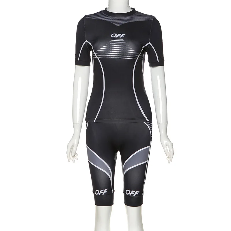 Print High Waist Biker Shorts Set Women Two Pieces Shorts Set Fitness Outfits Ladies Short Sleeve Top and Shorts Matching Set
Print High Waist Biker Shorts Set Women Two Pieces Shorts Set Fitness Outfits Ladies Short Sleeve Top and Shorts Matching Set