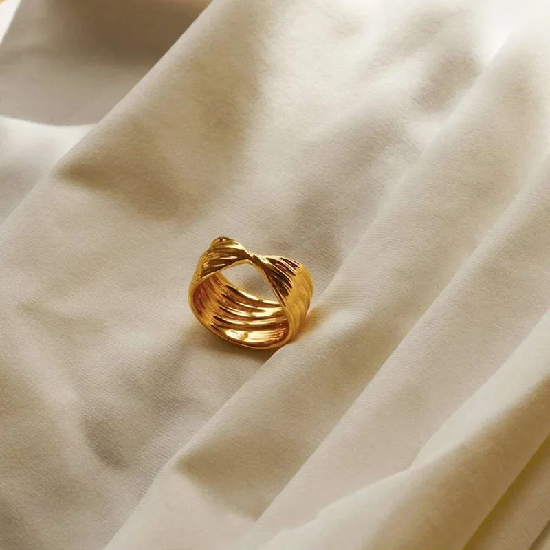 Stainless Steel Gold Filled Chunky Jewelry Rings For Women High Quality Twist Rings Party Jewelry Accessories
Stainless Steel Gold Filled Chunky Jewelry Rings For Women High Quality Twist Rings Party Jewelry Accessories