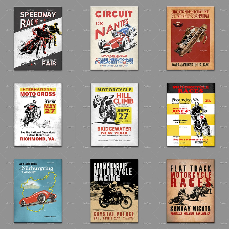Vintage Motorcycle Speedway Races,Italian Motorcycle Racing,Retro Flat Track Motorcycle Race Prints Wall Art Canvas Poster Decor
Vintage Motorcycle Speedway Races,Italian Motorcycle Racing,Retro Flat Track Motorcycle Race Prints Wall Art Canvas Poster Decor
