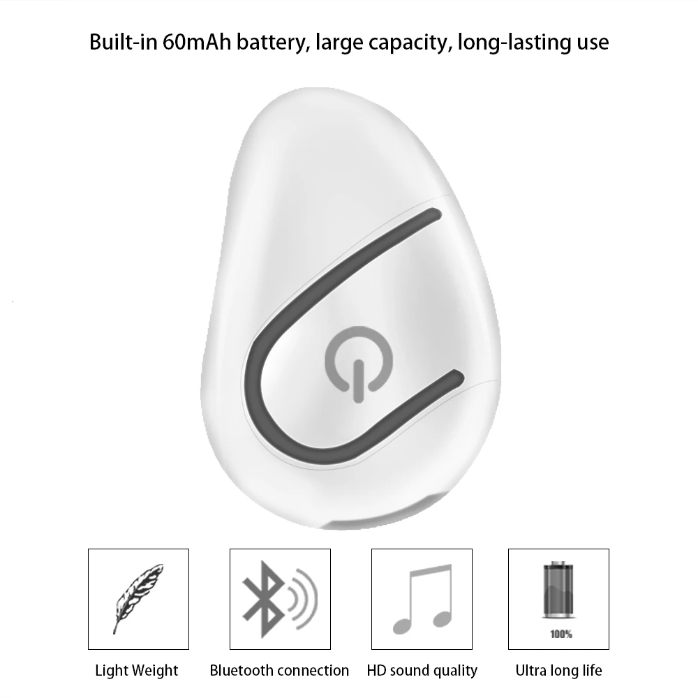 CHYI Мини Bluetooth наушники спортивные беспроводные в ухо портативные маленькие