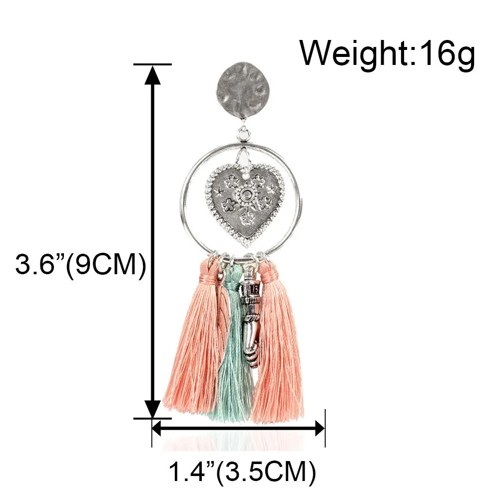 2020 New Bohemian Alloy Petal Heart Earring Pendant Pink Colorful Girl Ethnic Vinatge Long Tassel Earrings for Women Jewelry
2020 New Bohemian Alloy Petal Heart Earring Pendant Pink Colorful Girl Ethnic Vinatge Long Tassel Earrings for Women Jewelry