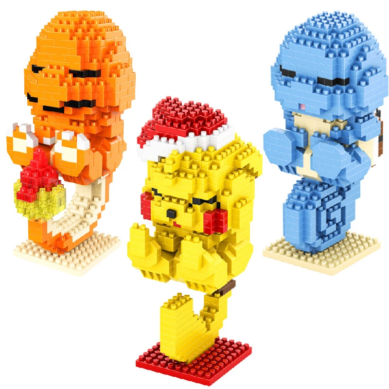 Pokemon series Pikachu fire dragon turtle model diamond small building blocks puzzle assembled children toy gift
Pokemon series Pikachu fire dragon turtle model diamond small building blocks puzzle assembled children toy gift
