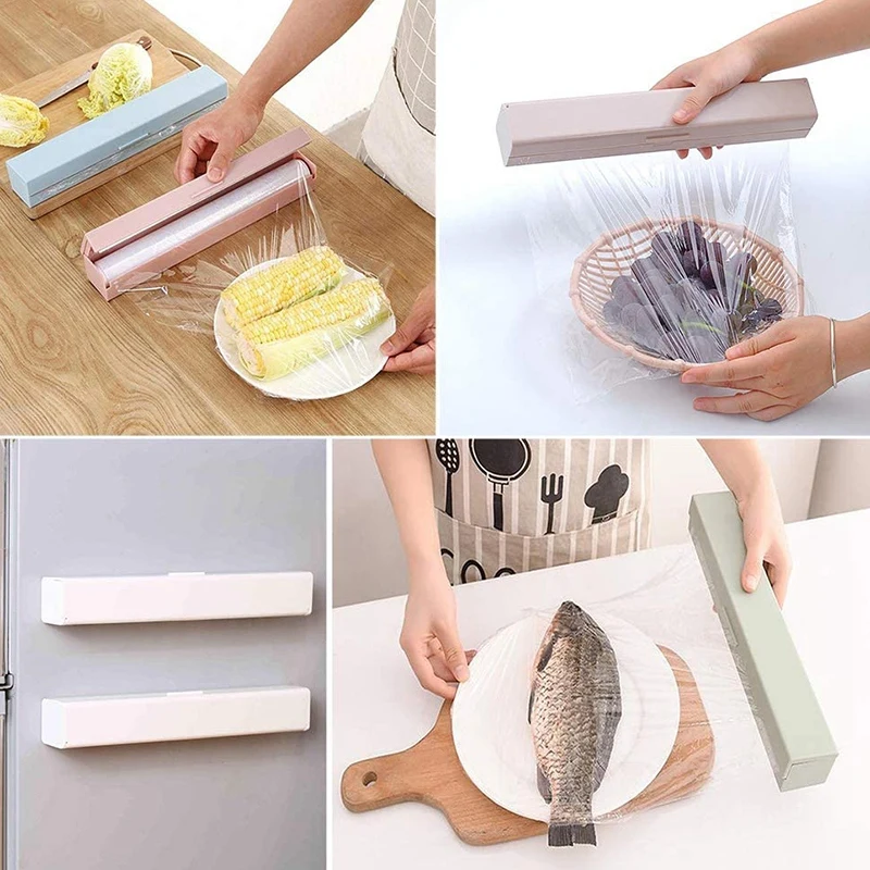 3 Pieces Plastic Wrap Dispenser , Food Wrap Cling Film Storage Organizer, Kitchen Aluminum Foil/Foil Wax Paper
3 Pieces Plastic Wrap Dispenser , Food Wrap Cling Film Storage Organizer, Kitchen Aluminum Foil/Foil Wax Paper