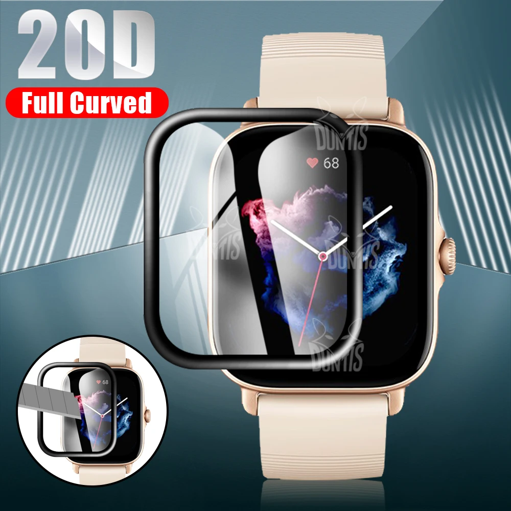 Защитная пленка для экрана Huami Amazfit GTS 3 2 Mini GTS3 Smart Watch 20D мягкое стекло изогнутая