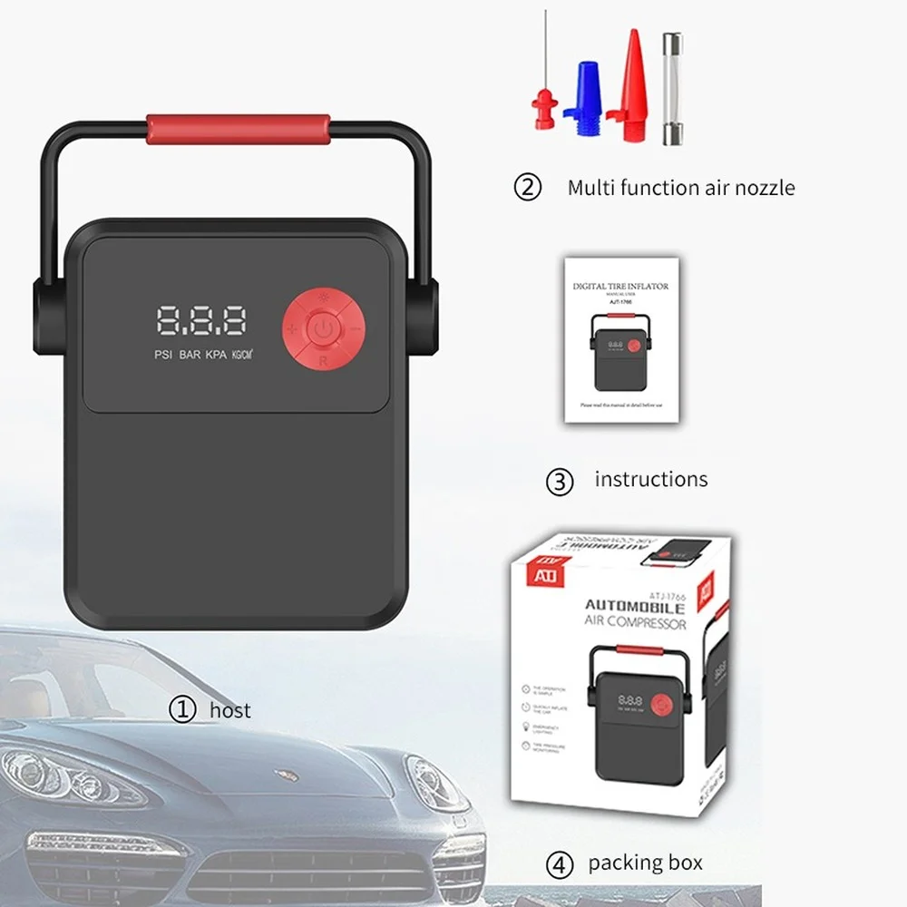 Car Electric Air Pump Digital Display Car Air Pump Tire Automatic Inflation Compressor Pump Preset Pressure Car Pneumatic Tools
Car Electric Air Pump Digital Display Car Air Pump Tire Automatic Inflation Compressor Pump Preset Pressure Car Pneumatic Tools