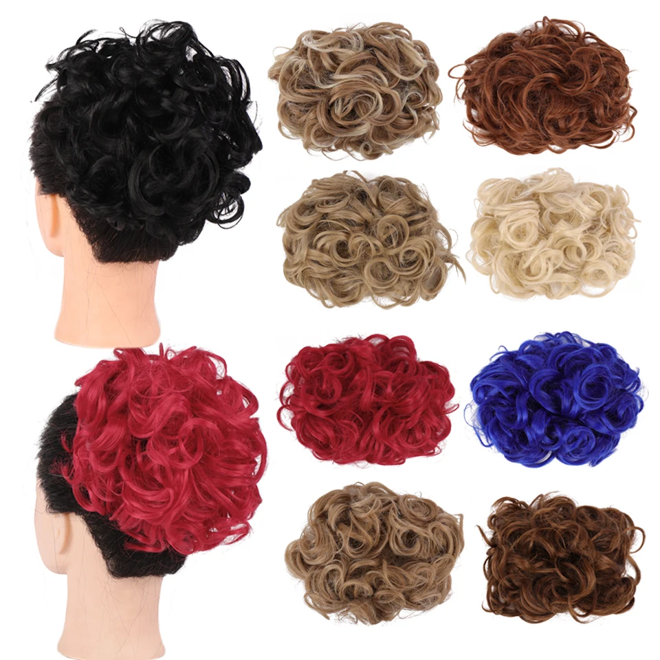 HUAYA Short Elastic Scrunchie Messy Bun Chignon Two Plastic Comb Wave Curly Synthetic Hairpieces Clip in Hair Extensions
HUAYA Short Elastic Scrunchie Messy Bun Chignon Two Plastic Comb Wave Curly Synthetic Hairpieces Clip in Hair Extensions