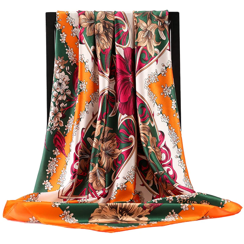 2021 Summer Luxury Square Silk Scarves Korean Popular Print Bandanna Fashion 90X90CM Sunscreen Shawl Female Dustproof Kerchief
2021 Summer Luxury Square Silk Scarves Korean Popular Print Bandanna Fashion 90X90CM Sunscreen Shawl Female Dustproof Kerchief