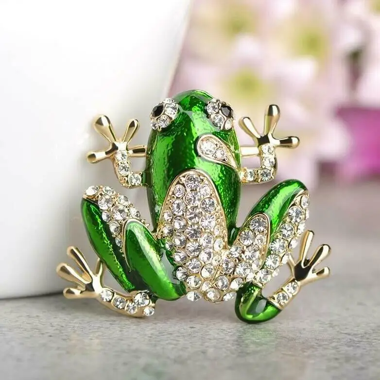 Green Enamel Frog Brooch Pins Gold Filled Crystal Brooches For Women Kids Gifts Aka Sorority Lapel Pin
Green Enamel Frog Brooch Pins Gold Filled Crystal Brooches For Women Kids Gifts Aka Sorority Lapel Pin