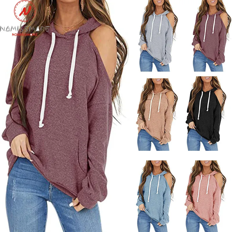 Women Solid Color T-Shirts Hollow Out Drawstring Design Hooded Pockets Decor O-Neck Long Sleeve Spring Autumn Casual Loose Top
Women Solid Color T-Shirts Hollow Out Drawstring Design Hooded Pockets Decor O-Neck Long Sleeve Spring Autumn Casual Loose Top