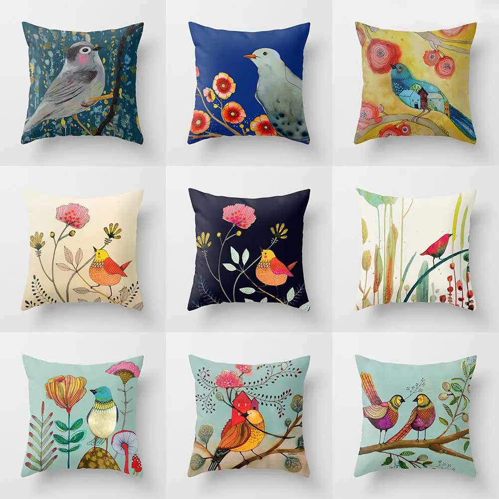 Super Soft Plush Pillowcase Water-color Lovely Birds Flower Tit Sparrow Pillowcase With Hidden-zipper Washable Home Texitle
Super Soft Plush Pillowcase Water-color Lovely Birds Flower Tit Sparrow Pillowcase With Hidden-zipper Washable Home Texitle