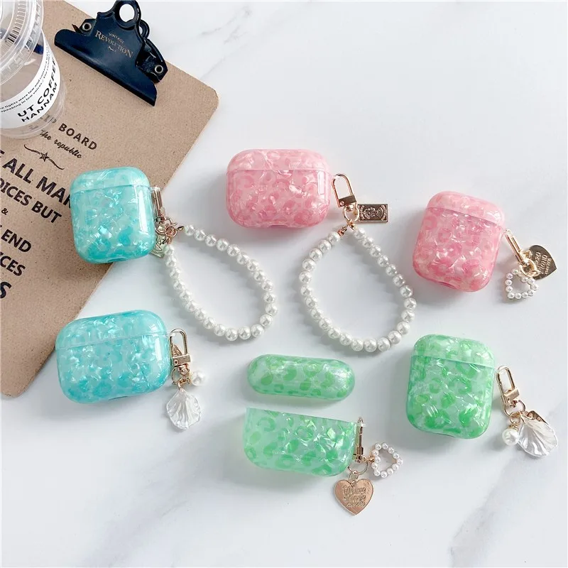 Luxury Fashion Shell Pattern Pearl Lanyard Female Silicone Cover For Airpods Pro 3 2 1case Earphone 3d Headphone Case Protective
Luxury Fashion Shell Pattern Pearl Lanyard Female Silicone Cover For Airpods Pro 3 2 1case Earphone 3d Headphone Case Protective