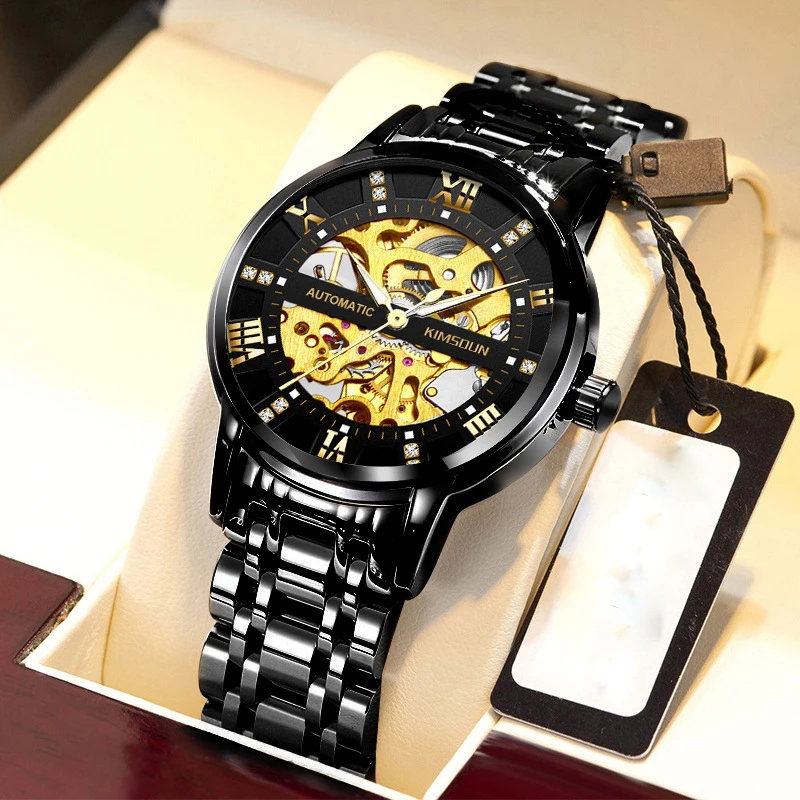 Luxury Men Watches Automatic Mechanical Wristwatch Skeleton Design Waterproof Stainless Steel Male Luminous Watch Reloj Hombre
Luxury Men Watches Automatic Mechanical Wristwatch Skeleton Design Waterproof Stainless Steel Male Luminous Watch Reloj Hombre