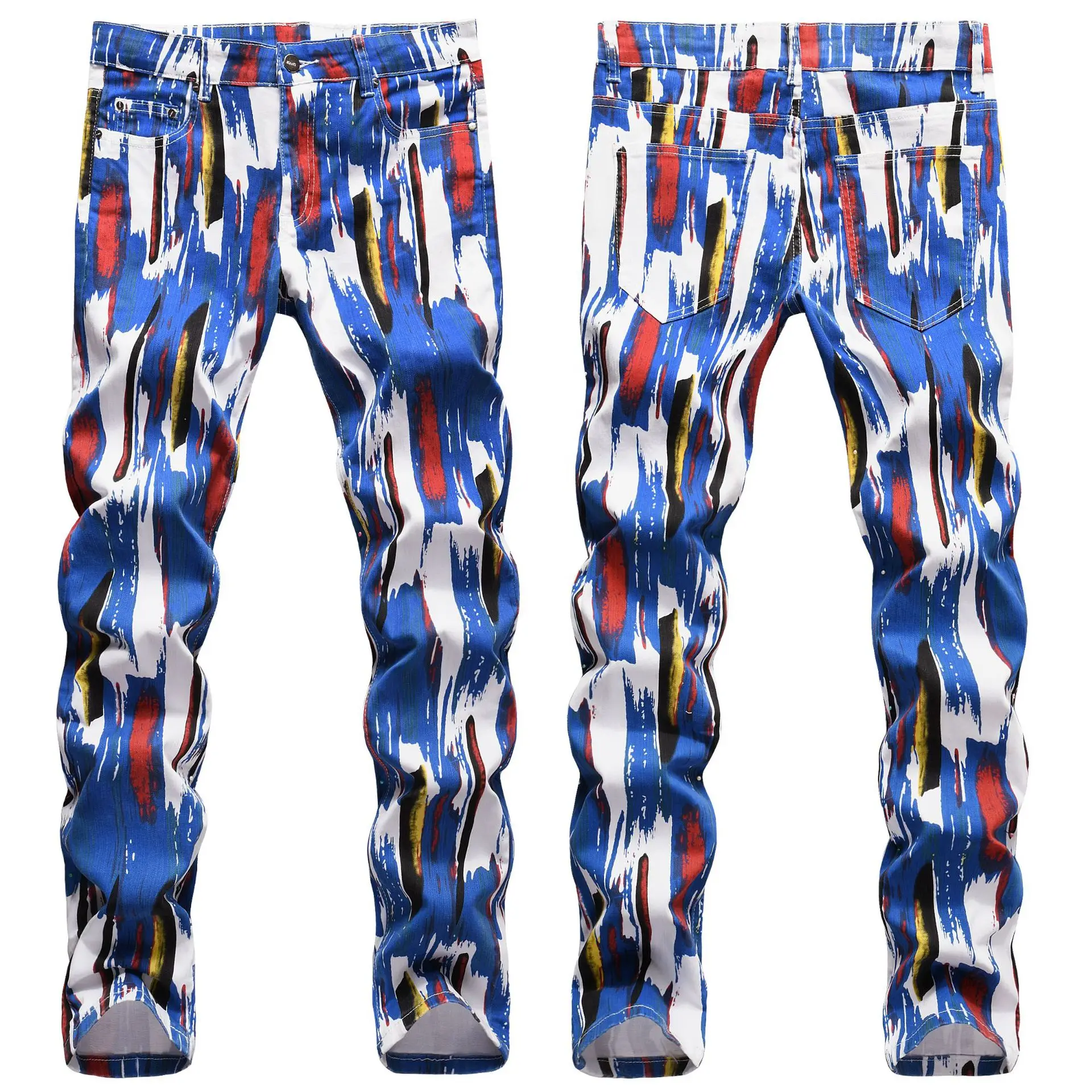 New arrive men's slim stretch jeans high quality full mess print street fashion pants light luxury stylish sexy casual jeans men
New arrive men's slim stretch jeans high quality full mess print street fashion pants light luxury stylish sexy casual jeans men