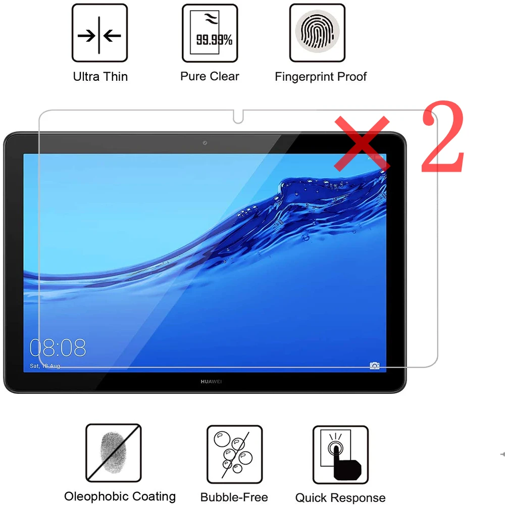 2Pcs Tempered Glass Film for Huawei MediaPad T5 10 10.1" Premium Tablet Tempered Glass Screen Protector Protective Cover Film
2Pcs Tempered Glass Film for Huawei MediaPad T5 10 10.1" Premium Tablet Tempered Glass Screen Protector Protective Cover Film