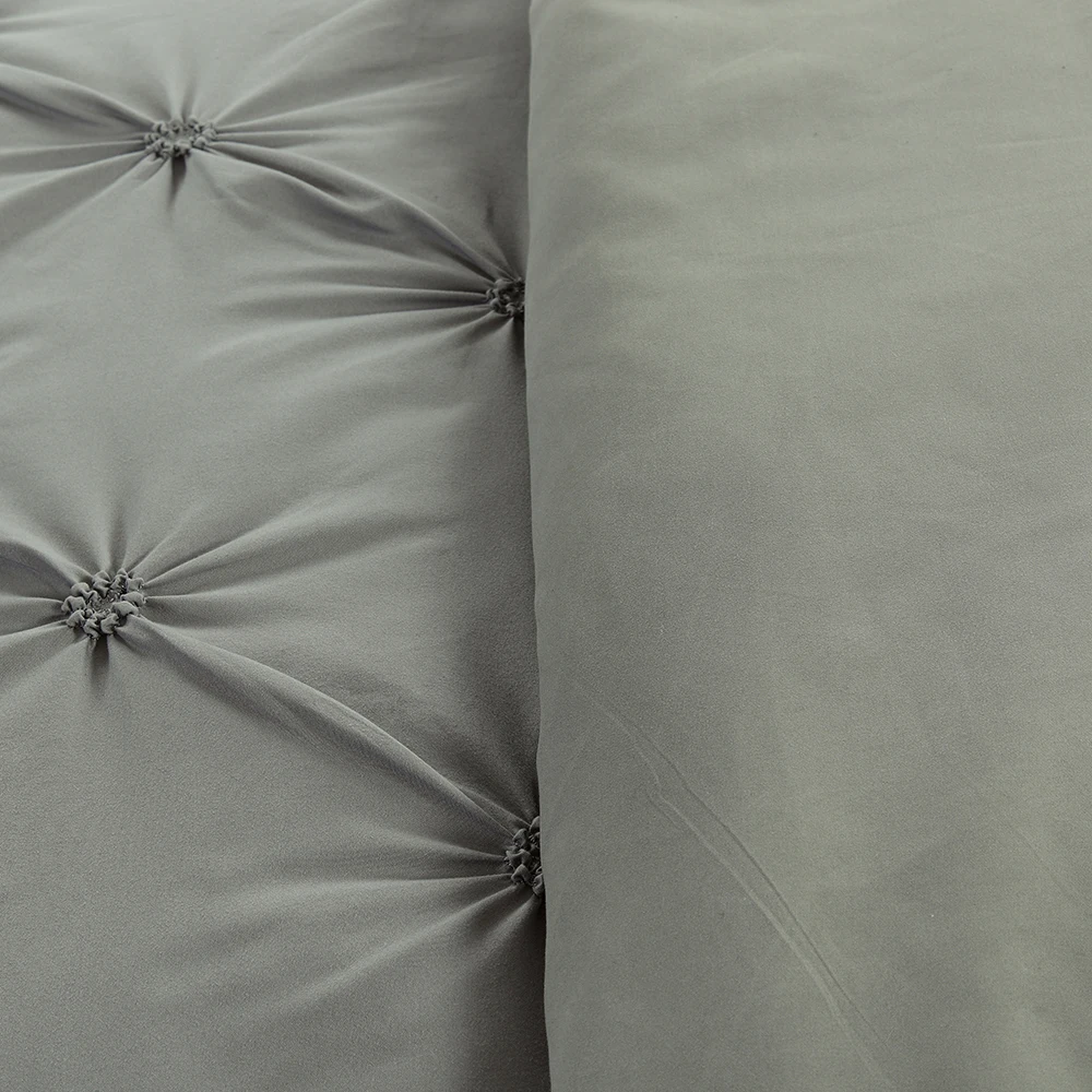 Gray Pinch Pleat Duvet Cover Set Pillowcase (2/3 Piece Set) Bedding Sets Luxury Home Hotel Use(No Filling No Sheet)
Gray Pinch Pleat Duvet Cover Set Pillowcase (2/3 Piece Set) Bedding Sets Luxury Home Hotel Use(No Filling No Sheet)