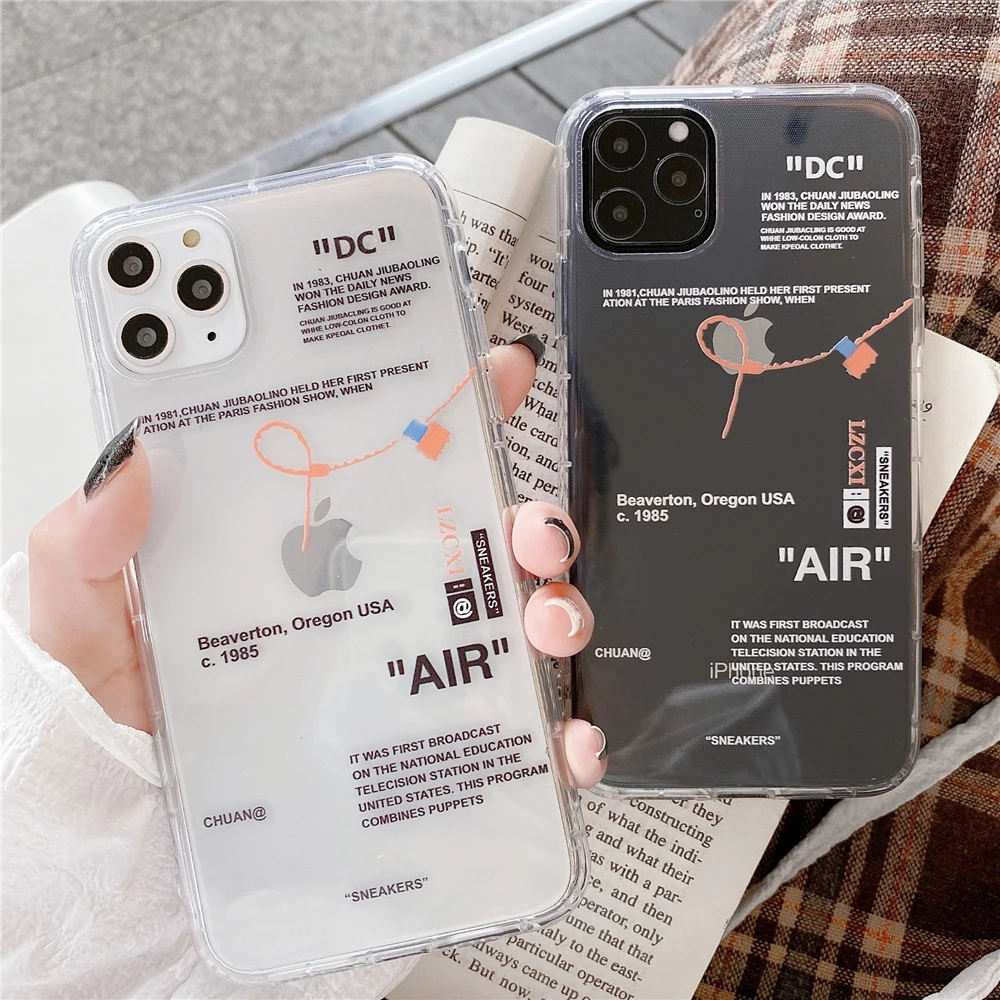Fashion Tides brand sneakers Phone Case For iPhone 12 11 Pro X XR XS MAX 7 8 6 Plus Simple label letter Silicone Cover Coque
Fashion Tides brand sneakers Phone Case For iPhone 12 11 Pro X XR XS MAX 7 8 6 Plus Simple label letter Silicone Cover Coque
