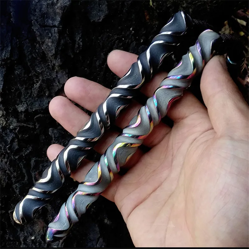 Handmade Titanium EDC Self Defense Tool with Titanium Pendant Outdoor Defense Tool
Handmade Titanium EDC Self Defense Tool with Titanium Pendant Outdoor Defense Tool
