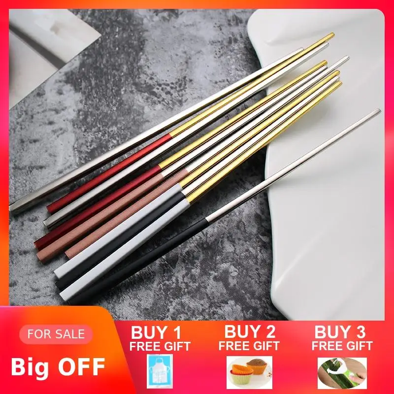 6 pairs Chinese Chopsticks Silver hashi Black 304 Stainless Steel Sushi Mirror Polish Reusable Food Metal Chop Sticks
6 pairs Chinese Chopsticks Silver hashi Black 304 Stainless Steel Sushi Mirror Polish Reusable Food Metal Chop Sticks