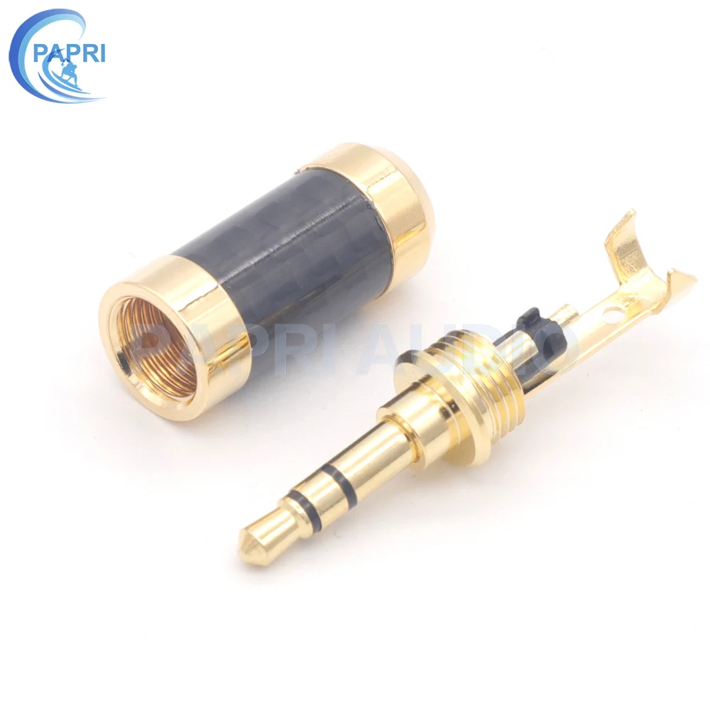 PAPRI Newest 3.5mm DIY Headphone Plug HiFi Repair Jack Connector For Audio Earphone MobilePhone Gold Rhodium Plated Pure Copper 
PAPRI Newest 3.5mm DIY Headphone Plug HiFi Repair Jack Connector For Audio Earphone MobilePhone Gold Rhodium Plated Pure Copper