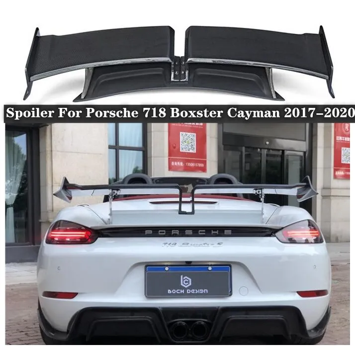 High quality Carbon Fiber Rear Trunk Lip Spoiler Wing Fits For Porsche 718 Boxster Cayman 2017 2018 2019 2020
High quality Carbon Fiber Rear Trunk Lip Spoiler Wing Fits For Porsche 718 Boxster Cayman 2017 2018 2019 2020