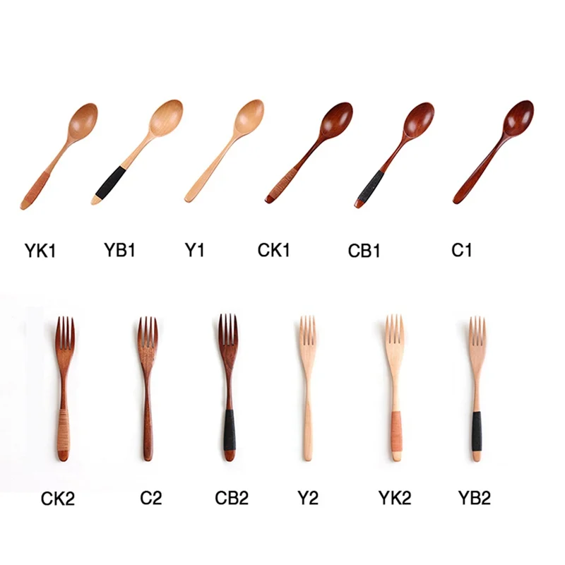 Wooden Spoon & Fork Dinner Kit Rice Soups Coffee Teaspoon Cereal Handmade Home Tableware Dinnerware Cutlery For Kicthen
Wooden Spoon & Fork Dinner Kit Rice Soups Coffee Teaspoon Cereal Handmade Home Tableware Dinnerware Cutlery For Kicthen