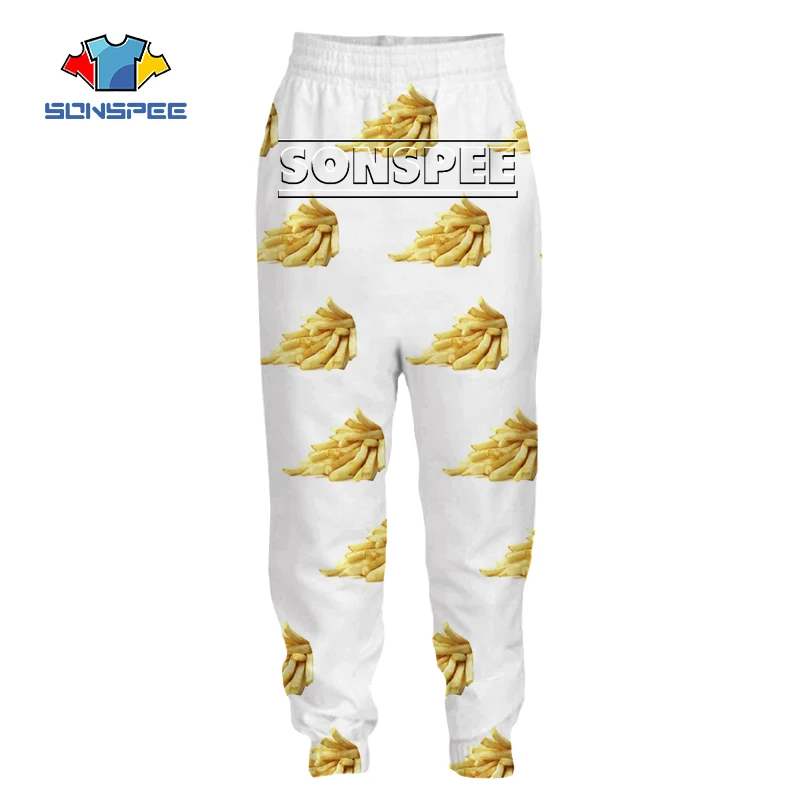 French Fries Pants Men Women Potato Trousers 3D Print Anime Hip Hop Street Loose Casual Sports Fitness Elastic Overalls C020-5
French Fries Pants Men Women Potato Trousers 3D Print Anime Hip Hop Street Loose Casual Sports Fitness Elastic Overalls C020-5