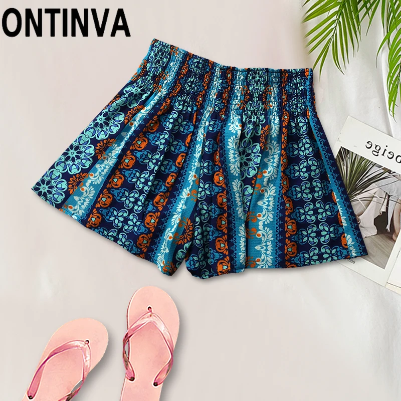 Шорты женские с эластичным поясом, Широкие пляжные короткие штаны в стиле бохо, с Trbial принтом, с завышенной эластичной талией, для отдыха, на ...
Шорты женские с эластичным поясом, Широкие пляжные короткие штаны в стиле бохо, с Trbial принтом, с завышенной эластичной талией, для отдыха, на ...