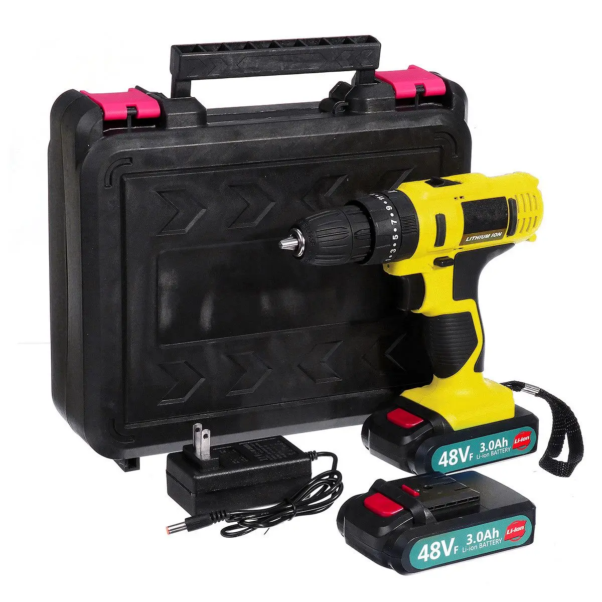48VF Electric Screwdriver 3 Speed Cordless Mini Drill Rechargeable Li-ion Battery High Torque 25+1 Screwdriver Drilling Tool 
48VF Electric Screwdriver 3 Speed Cordless Mini Drill Rechargeable Li-ion Battery High Torque 25+1 Screwdriver Drilling Tool