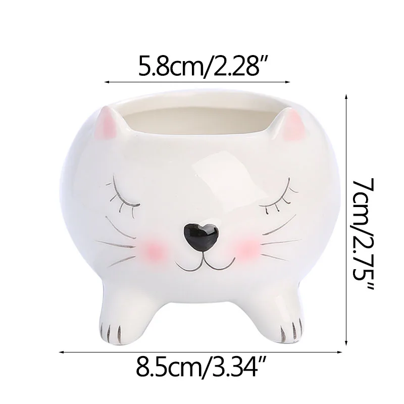 Cartoons Animal White Porcelain Flower Pot Planter Green Plants Home Office Decor Miniature Model Ceramic Pot Balcony Decors
Cartoons Animal White Porcelain Flower Pot Planter Green Plants Home Office Decor Miniature Model Ceramic Pot Balcony Decors