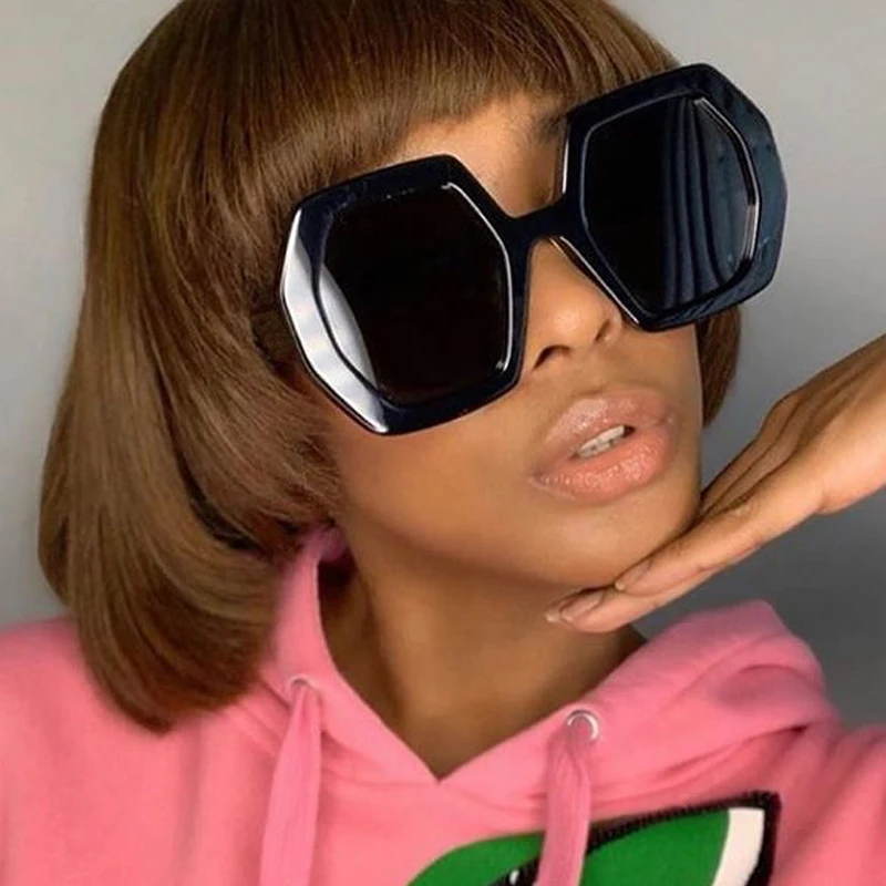 Super quality polygon irregular square sunglasses for women oversized Ferrule leg elegant sun glasses female cool black shades
Super quality polygon irregular square sunglasses for women oversized Ferrule leg elegant sun glasses female cool black shades