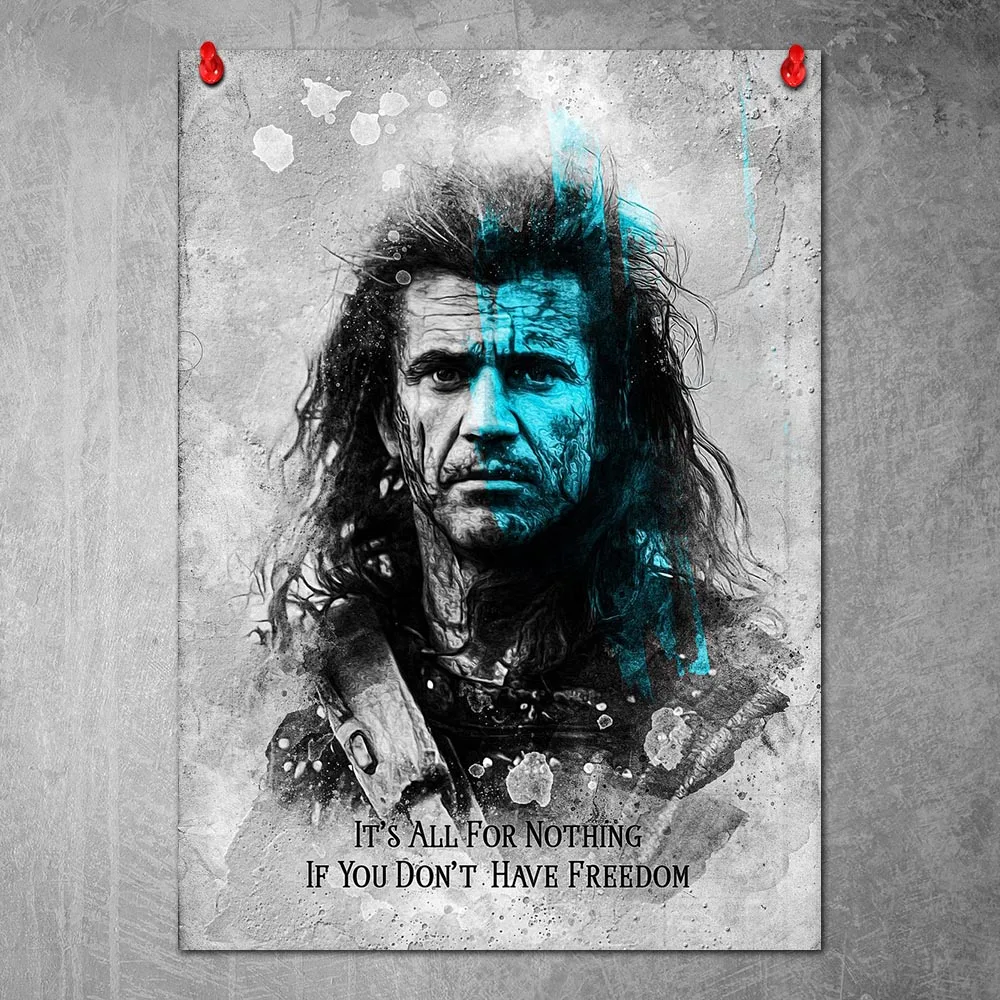 Braveheart Art Painting Poster and Prints Canvas Wall Pictures for Living Room Home Decor No Frame
Braveheart Art Painting Poster and Prints Canvas Wall Pictures for Living Room Home Decor No Frame