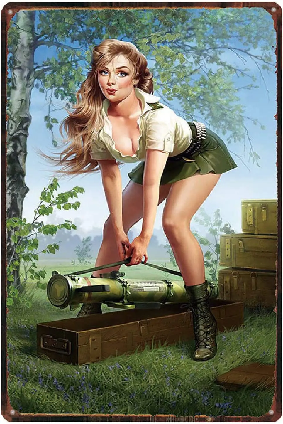YAYITAI Metal Signs Vintage Russian Cartoon Plaque Iron Painting Pin Up Sexy Girl Tin Sign Pub Cafe Shop Home Wall Decor
YAYITAI Metal Signs Vintage Russian Cartoon Plaque Iron Painting Pin Up Sexy Girl Tin Sign Pub Cafe Shop Home Wall Decor