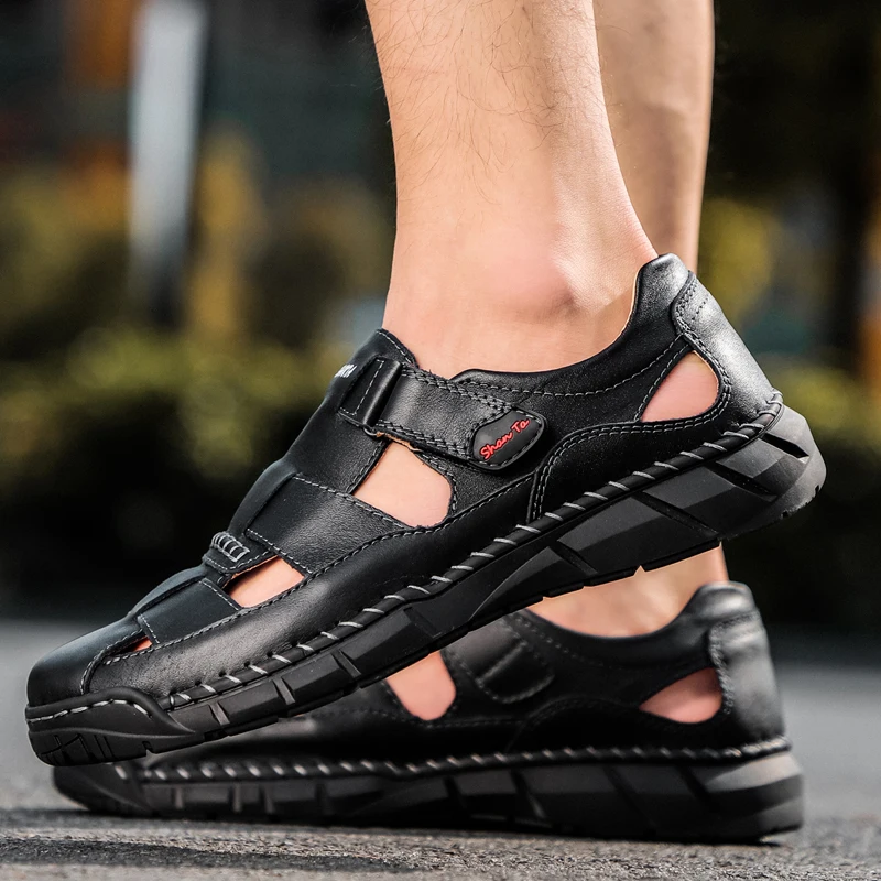 2020 Classic Mens Sandals Summer Genuine Leather Sandals Men Outdoor Casual Lightweight Sandal Fashion Men Slipper Size 38-48
2020 Classic Mens Sandals Summer Genuine Leather Sandals Men Outdoor Casual Lightweight Sandal Fashion Men Slipper Size 38-48