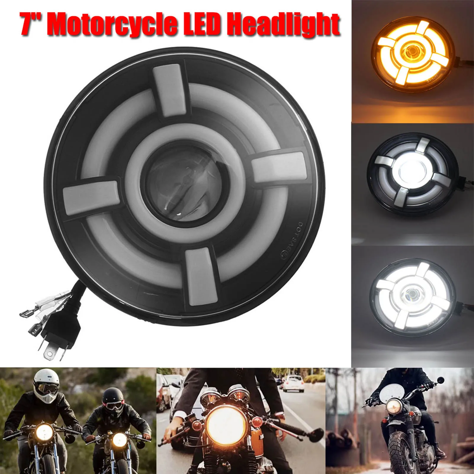 1PCS 7in Round LED Projector Headlight Super Bright Headlamp Replacement for Jeep Wrangler JK JKU CJ LJ TJ Hummer H1 H2
1PCS 7in Round LED Projector Headlight Super Bright Headlamp Replacement for Jeep Wrangler JK JKU CJ LJ TJ Hummer H1 H2