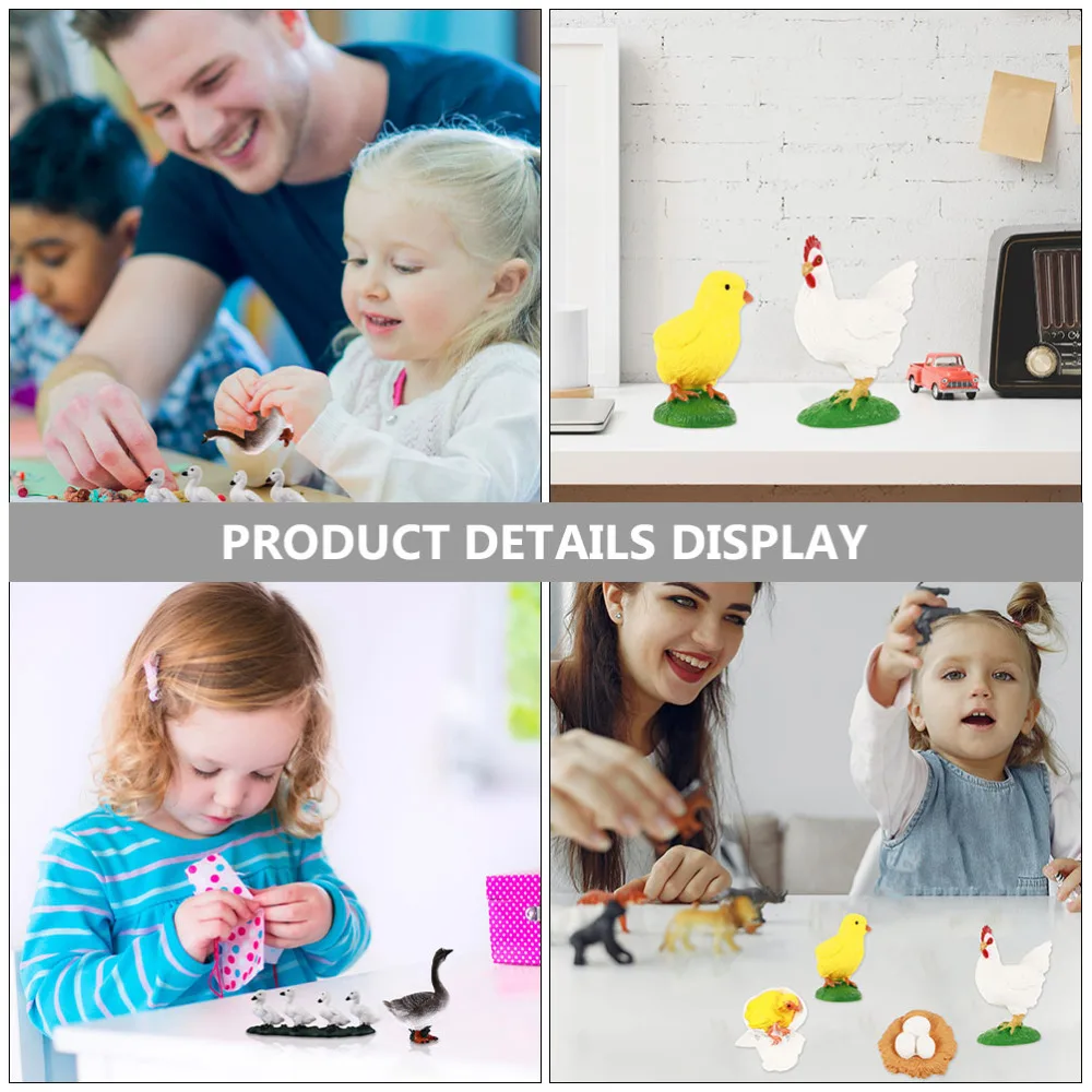 2 Sets Farm Animal Figurines Rooster Goose Life Cycle Models Kids Cognitive Toys
2 Sets Farm Animal Figurines Rooster Goose Life Cycle Models Kids Cognitive Toys