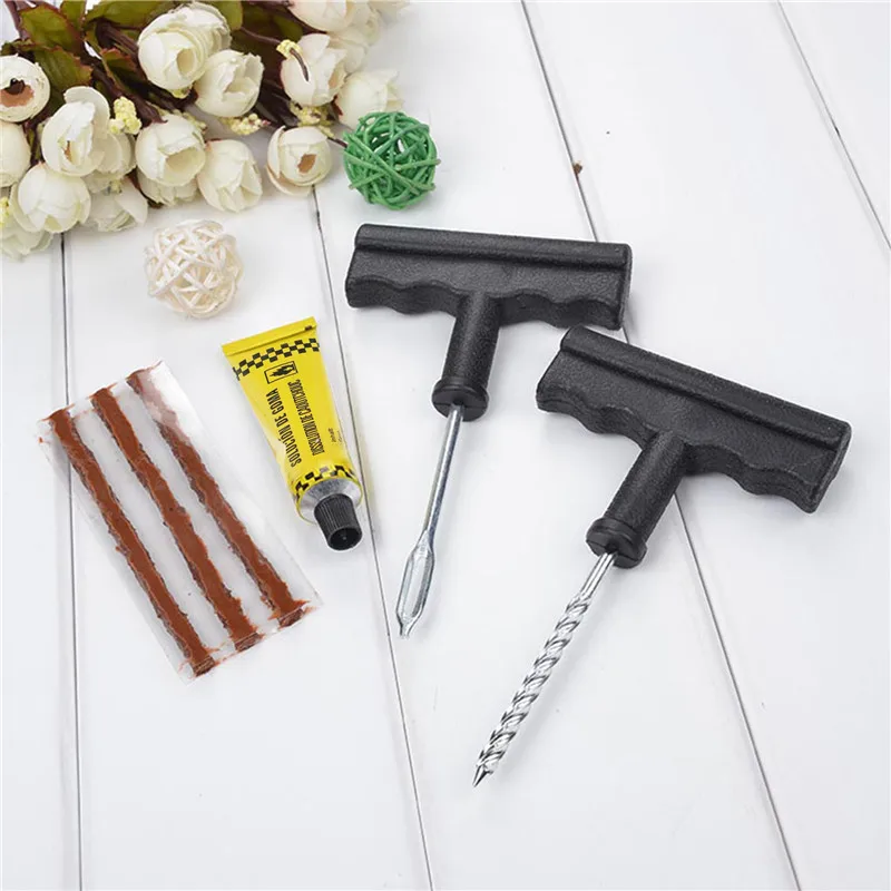 Professional Full Set Car Tire Puncture Repair Kit with Rubber Strips Emergency Puncture Vacuum Repair 
Professional Full Set Car Tire Puncture Repair Kit with Rubber Strips Emergency Puncture Vacuum Repair