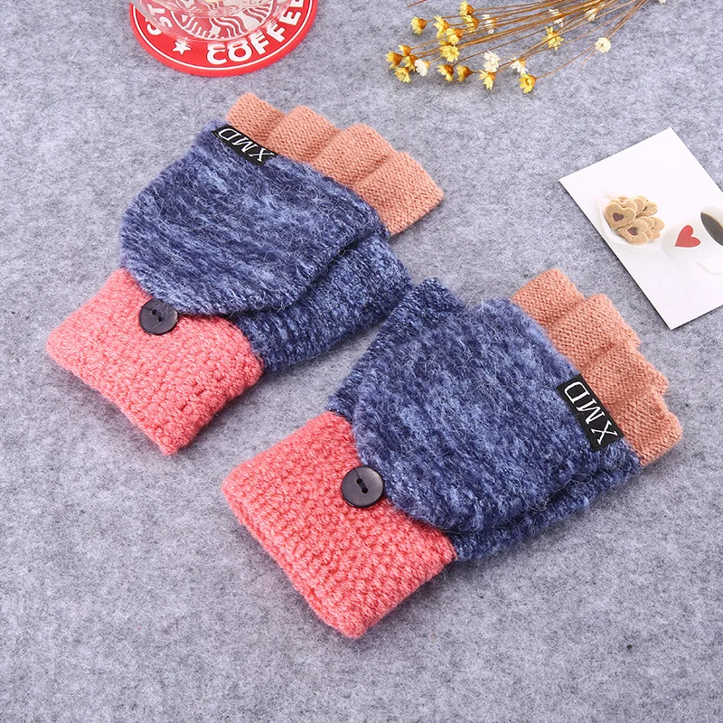 Winter Warm Wool Gloves Fashion Design Fingerless Glove Knitted Flip Flexible Exposed Finger Thick Gloves Mittens Men Women
Winter Warm Wool Gloves Fashion Design Fingerless Glove Knitted Flip Flexible Exposed Finger Thick Gloves Mittens Men Women