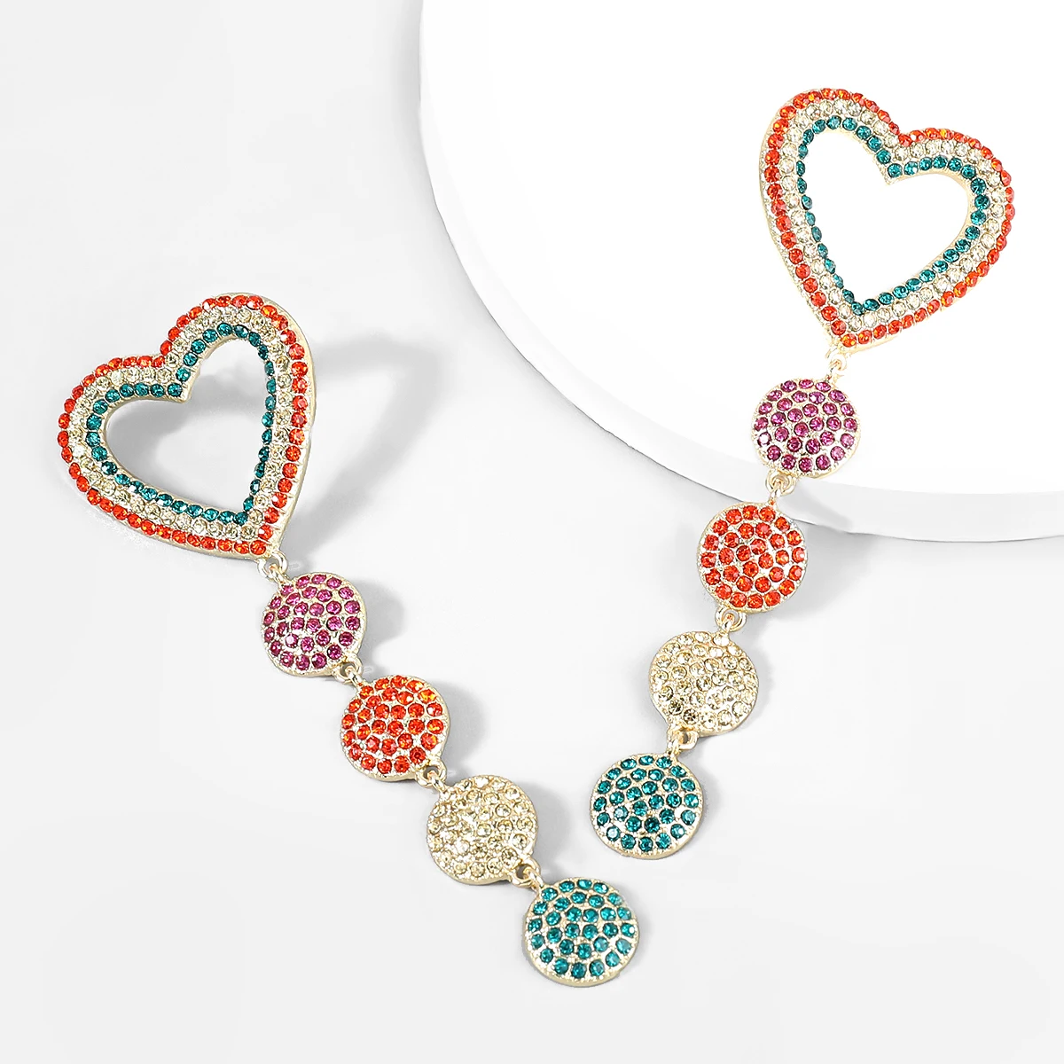 New Shiny Rhinestone Heart-shaped Pendant Women's Earrings Dinner Party Wedding Fashion Statement Luxury Jewelry Accessories
New Shiny Rhinestone Heart-shaped Pendant Women's Earrings Dinner Party Wedding Fashion Statement Luxury Jewelry Accessories