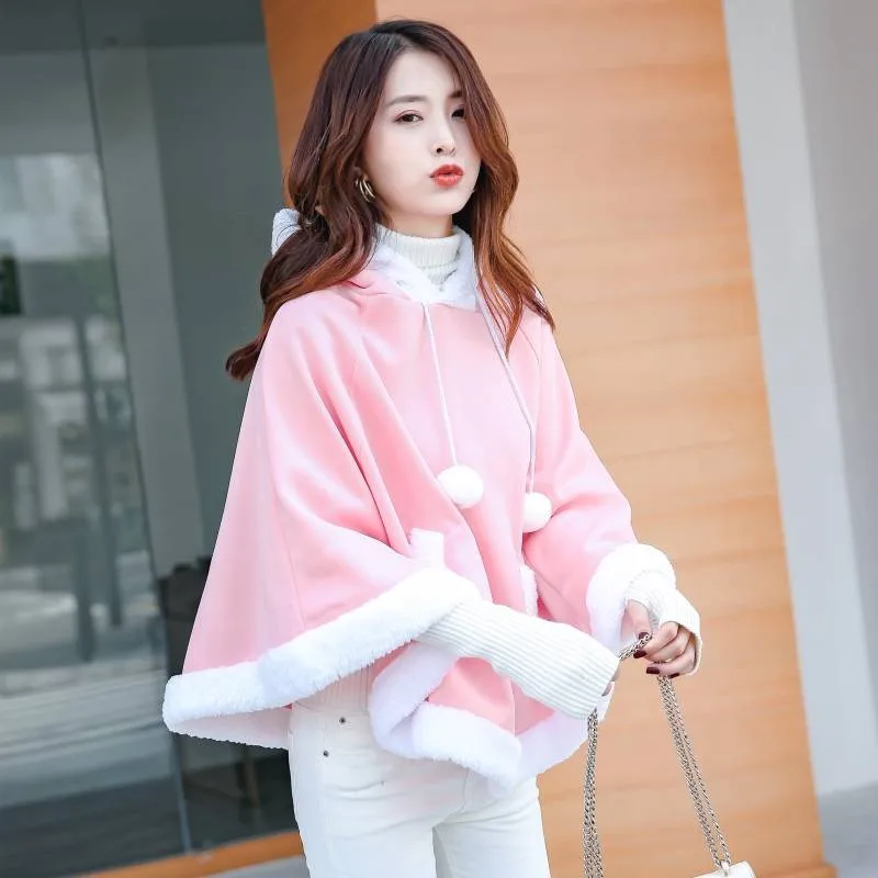 2021 Women Kawaii Sweatshirt Japanese Warm Girls Casual Outerwear Harajuku Cloak Fleece Loose Hooded Hoodies Funny Females
2021 Women Kawaii Sweatshirt Japanese Warm Girls Casual Outerwear Harajuku Cloak Fleece Loose Hooded Hoodies Funny Females