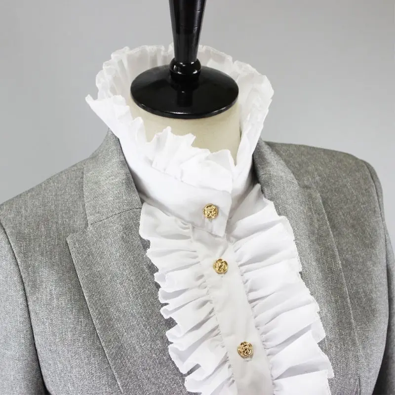 Womens Victorian Vintage Palace Half Shirt Blouse Stand-Up Ruffles Fake Collar High Quality and Brand New
Womens Victorian Vintage Palace Half Shirt Blouse Stand-Up Ruffles Fake Collar High Quality and Brand New