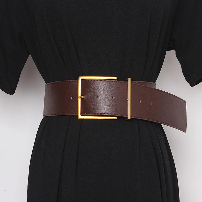 New Design Leather Belt for Women Female Wide Waist Belt Waistband with Buckle for Dress Luxury Brand Corset Belt Cinto Feminino
New Design Leather Belt for Women Female Wide Waist Belt Waistband with Buckle for Dress Luxury Brand Corset Belt Cinto Feminino