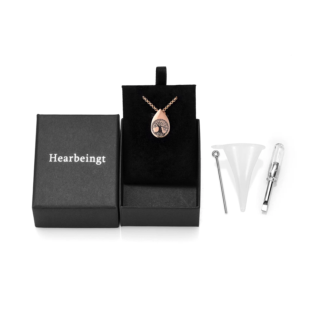 IJD9807 Teardrop Casket Pendant Tree of Life Stainless Steel Keepsake Necklace for Ashes Urn Souvenir for Pet Dog Cat Jewellery
IJD9807 Teardrop Casket Pendant Tree of Life Stainless Steel Keepsake Necklace for Ashes Urn Souvenir for Pet Dog Cat Jewellery