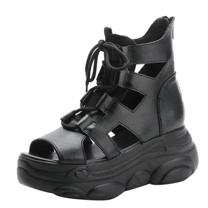 2021 New Fashion Fish Mouth Full Genuine Leather Sandals Women Sandals Heighten Sandals Light Comfort Wedges Woman Shoes Black
2021 New Fashion Fish Mouth Full Genuine Leather Sandals Women Sandals Heighten Sandals Light Comfort Wedges Woman Shoes Black