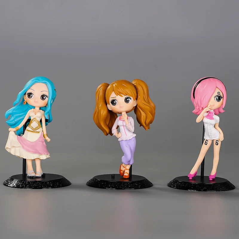 Anime ONE PIECE Action Figures Vinsmoke Reiju Nefeltari Vivi Charlotte Pudding 3 Models Standing Posture PVC Birthday Gift Dolls
Anime ONE PIECE Action Figures Vinsmoke Reiju Nefeltari Vivi Charlotte Pudding 3 Models Standing Posture PVC Birthday Gift Dolls